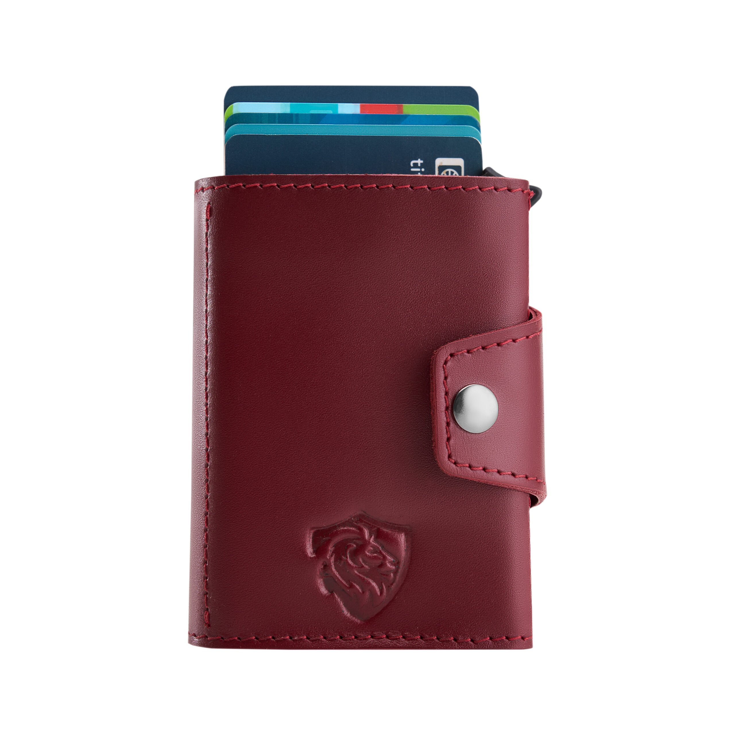 Tri-lock Burgundy QR + NFC + Rfid Blocking