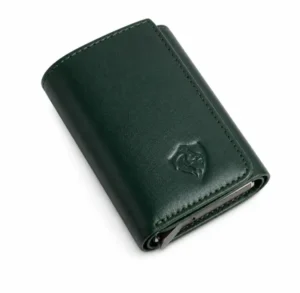 Trifold Petrol Green Nappa " New "